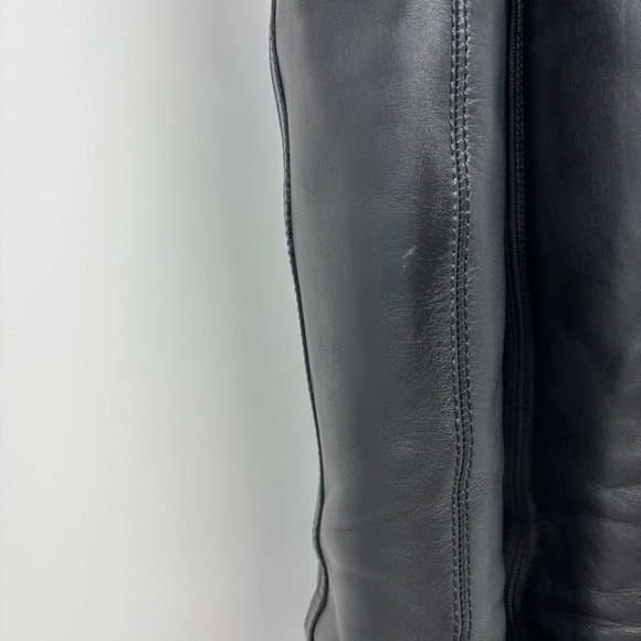Gucci by Tom Ford GG Logo Black Leather Knee High Boots Size 8.5 Vintage - Picture 3 of 16